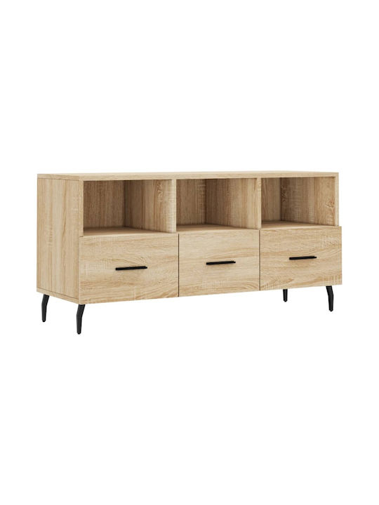 TV Stand Wooden Beige L102xW36xH50cm