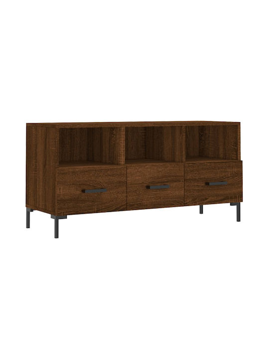 TV Stand Wooden Brown L102xW36xH50cm