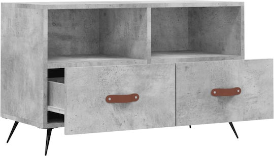 vidaXL TV-Ständer Grau M80xP36xH50cm