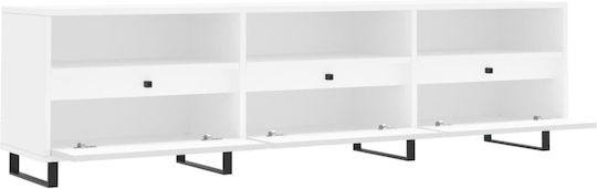 White TV Stand L150xD30xH44.5cm