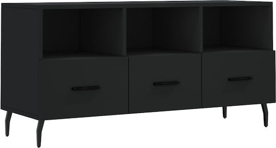 Έπιπλο Τηλεόρασης Μαύρο Μ102xΠ36xΥ50cm