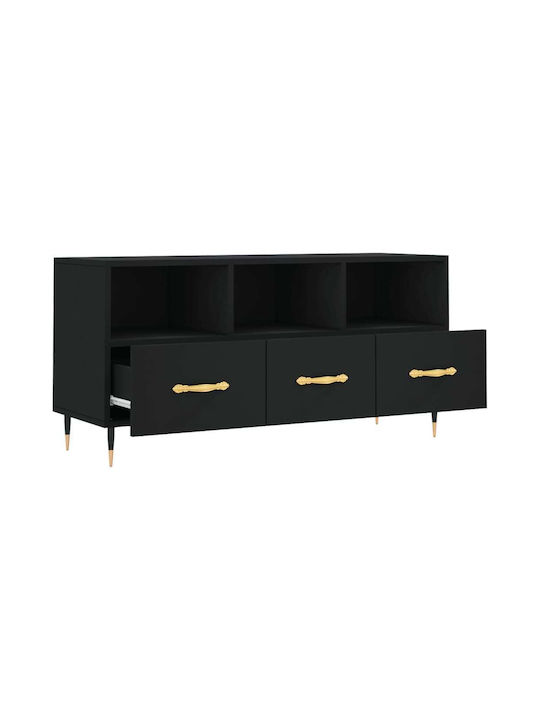Έπιπλο Τηλεόρασης Μαύρο Μ102xΠ36xΥ50cm