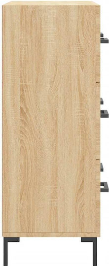Wooden Chest of Drawers with 3 Drawers 69.5x34x90cm