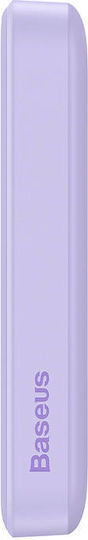 Baseus Mini Power Bank 10000mAh 20W с USB-C порт Power Delivery Лилав