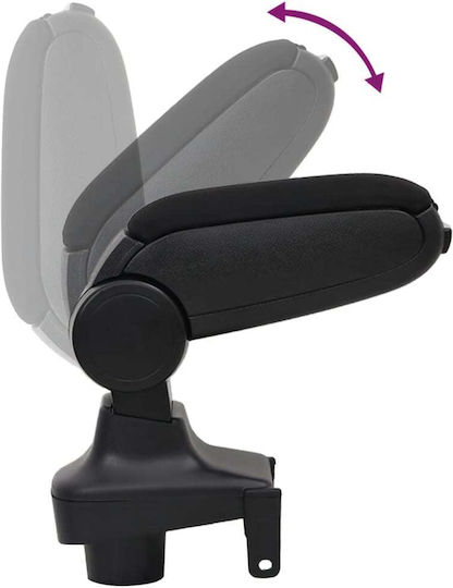 vidaXL Car Armrest for Renault Clio Black