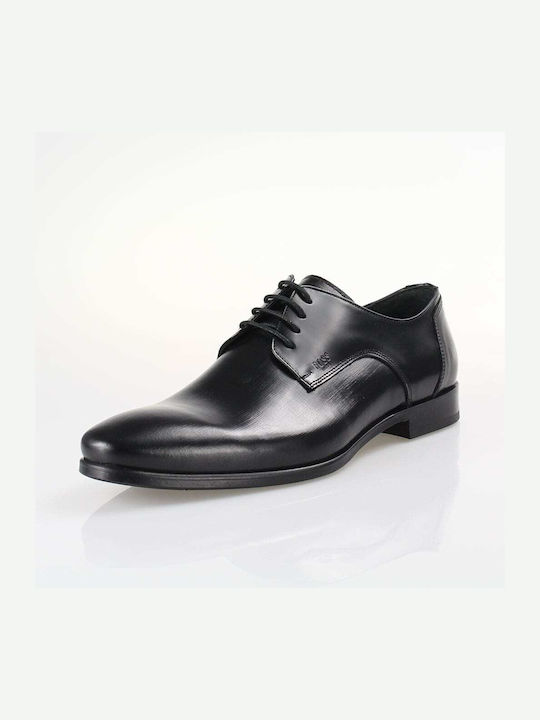 Boss Shoes Δερμάτινα Ανδρικά Σκαρπίνια Glam Black