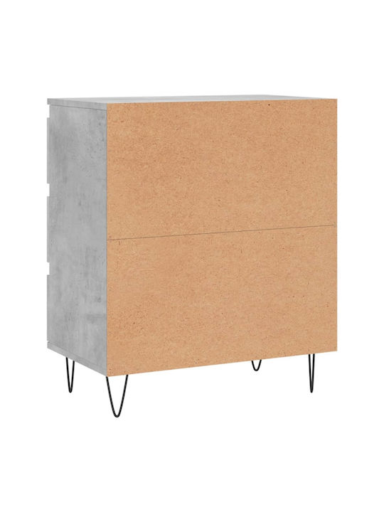 Συρταριέρα Κρεβατοκάμαρας mit 3 Schubladen Gray 60x35x70cm