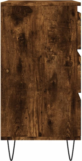Wooden Chest of Drawers with 3 Drawers 60x35x70cm