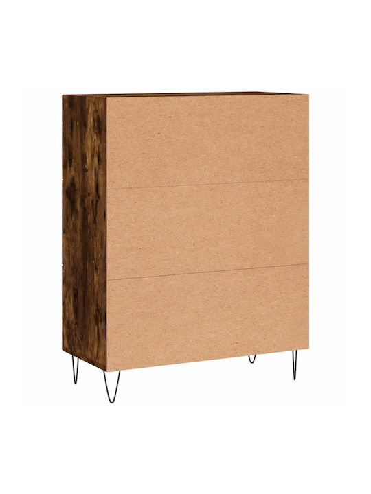 Wooden Chest of Drawers with 3 Drawers 69.5x34x90cm