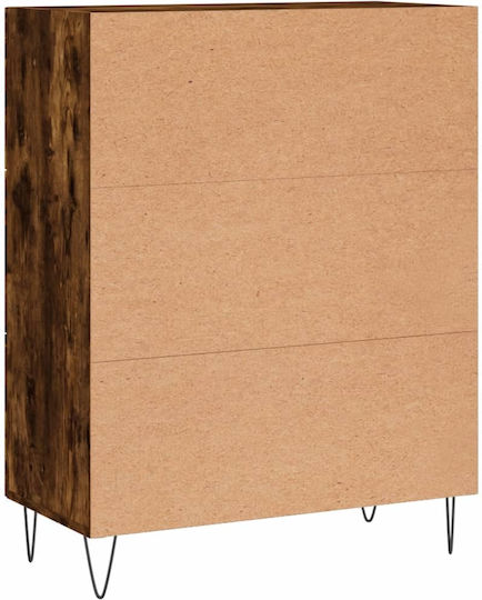Wooden Chest of Drawers with 3 Drawers 69.5x34x90cm