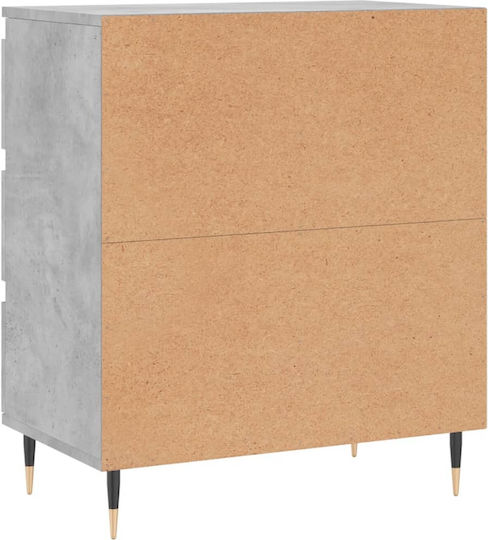 Comoda pentru Dormitor cu 3 sertare Gri 60x35x70buc