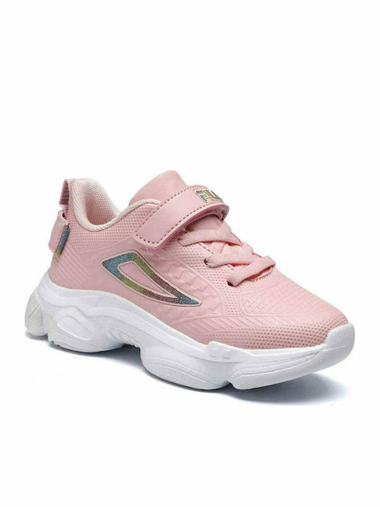 Memory Musha Παιδικά Sneakers με Σκρατς Ροζ