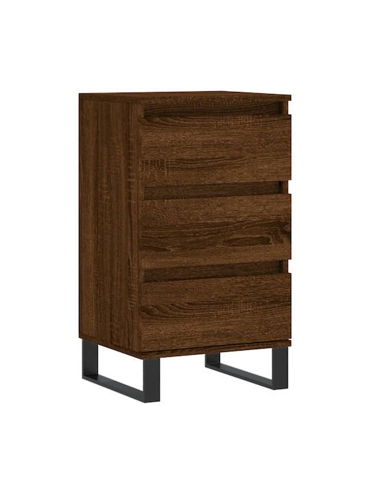 Wooden Chest of Drawers with 3 Drawers 40x35x70cm