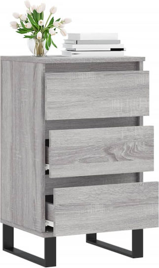 Wooden Bedroom Chest of Drawers with 3 Drawers 40x35x70cm