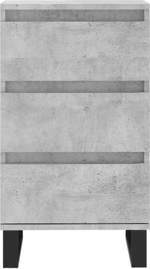 Comoda pentru Dormitor cu 3 sertare Gri 40x35x70buc