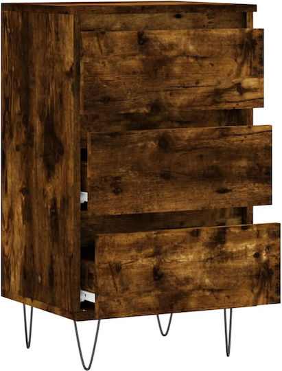 Wooden Chest of Drawers with 3 Drawers 40x35x70cm