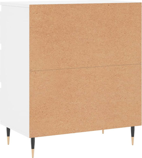 Συρταριέρα Κρεβατοκάμαρας mit 3 Schubladen Weiß 60x35x70cm