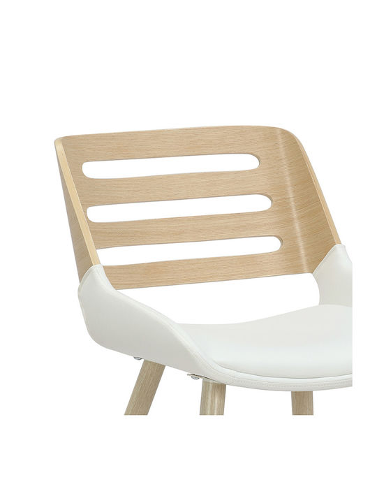 Brody Dining Room Wooden Chair White 51x55x76cm