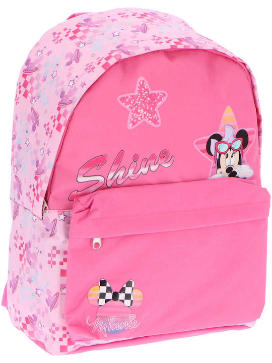 Cerda Minnie Mouse Shine Детска Раница Розова 30x15x40см