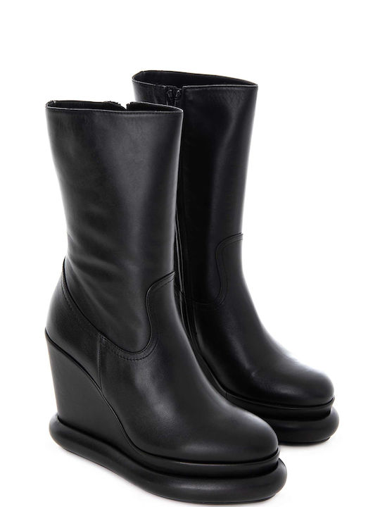 Paloma Barceló Leather Women's Boots Black