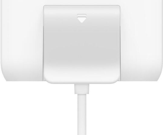 Belkin USB Хъб с 4 Порта USB 2.0 и USB-C Връзка Бял
