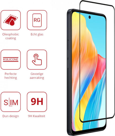 Rosso Tempered Glass Black (Oppo A98)