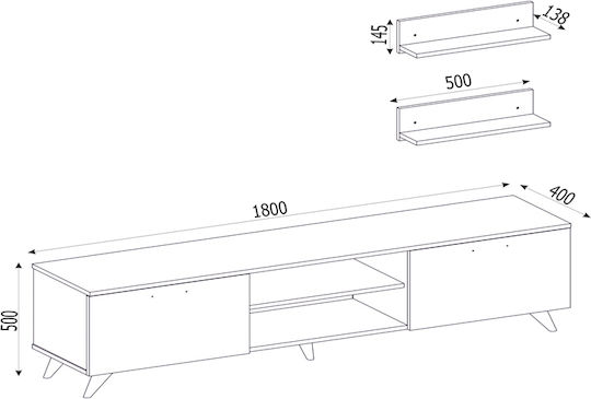 Stand TV Geacles Maro L180xA40xÎ50cm
