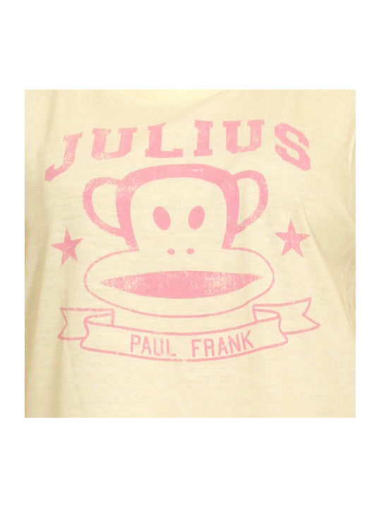 Paul Frank pentru Femei de Vară Bluză Fără mâneci Galbenă