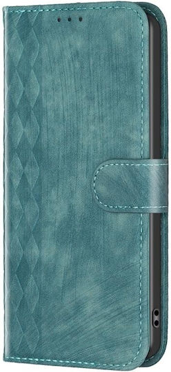 Plaid Embossed Brieftasche Grün (Redmi 10 5G)