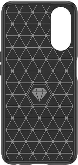 Techsuit Techsuit Carbon Back Cover Σιλικόνης Μαύρο (Oppo A78 5G)