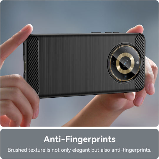Techsuit 11 Techsuit Carbon Back Cover Σιλικόνης Μαύρο (Realme 11)