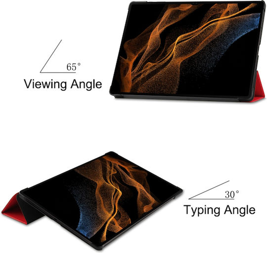 Techsuit FoldPro Flip Cover Κόκκινη (Galaxy Tab S9 Ultra)