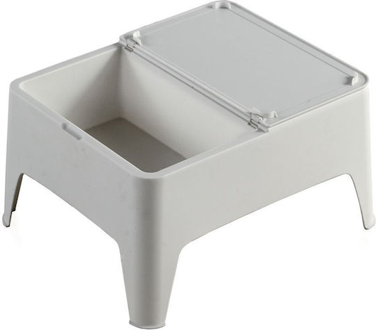 Campus Plastic Table Plastic for Camping Foldable 58x48x30cm White