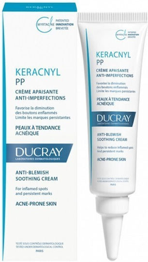 Ducray Keracnyl PP 24ωρη Κρέμα Προσώπου κατά των Ατελειών & της Ακμής 30ml