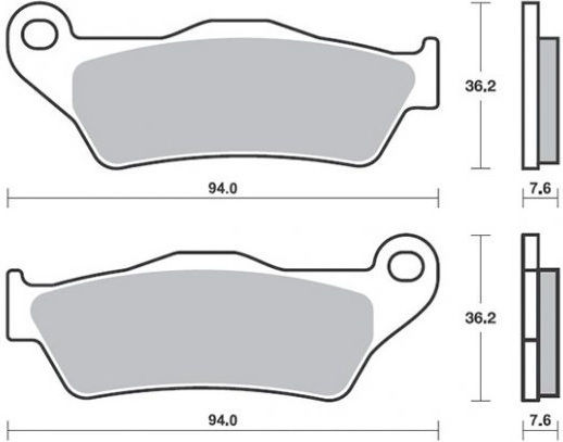 SBS Motorcycle Brake Pads Front for Gilera Nexus Piaggio Beverly 400 X9