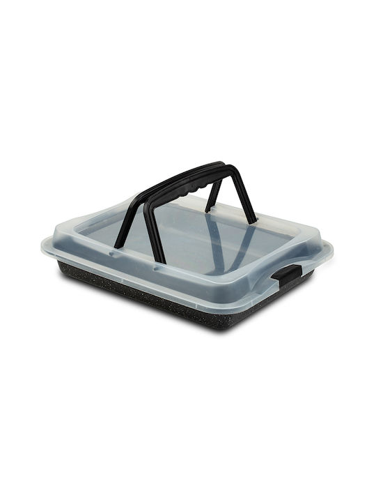 Nava Nature Tăvi De Copt Cu Capac Din Aluminiu Cu Acoperire Interioară Antiaderentă