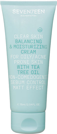 Seventeen Clear Skin 24-часов Хидратиращ и Възстановяващ Крем за Лице 75ml