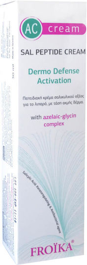 Froika AC Sal Peptide Крем 24-часов Регулиращ Крем за Лице Против Несъвършенства и Акне с Пантенол и Пептиди 30ml