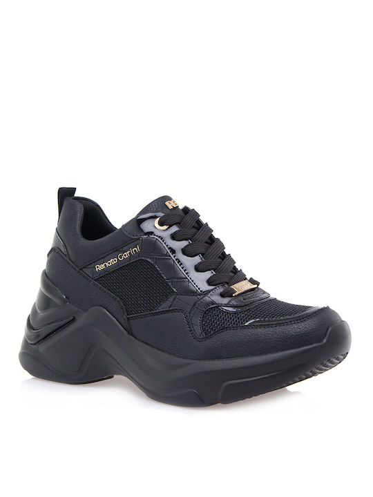 Renato Garini WEDGES Sneakers Black