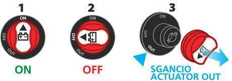 Lampa EXT-11 Car Battery Switch 29mm 100A 12V-32V Universal Black