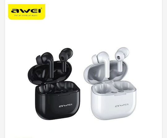 Awei T1 Pro In-ear Bluetooth Handsfree Earphones with Sweat Resistance and Charging Case Black