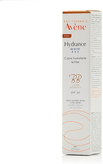 Eau Thermale Avène Hydrance BB Rich 24ωρο Γαλάκτωμα Προσώπου Ημέρας με SPF30 για Ενυδάτωση & Ατέλειες 40ml