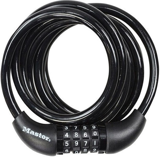 Master Lock Bicycle Cable Lock with Combination Black