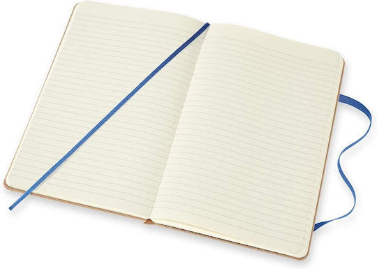 Moleskine Large Zelda Ruled Moving Σημειωματάριο Ριγέ με Λάστιχο Μπεζ