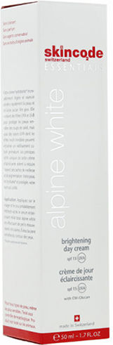 Skincode Essentials Alpine White Κρέμα Προσώπου Ημέρας με SPF15 για Ενυδάτωση & Ατέλειες με Βιταμίνη C 50ml