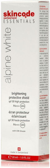 Skincode Essentials Alpine White Κρέμα Προσώπου Ημέρας με SPF15 για Ενυδάτωση & Ατέλειες με Βιταμίνη C 50ml
