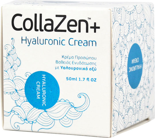 Collazen 24ωρη Κρέμα Προσώπου Ημέρας για Ενυδάτωση & Ανάπλαση με Υαλουρονικό Οξύ 50ml