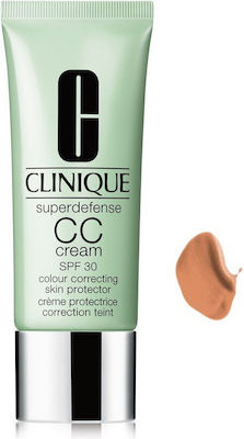 Clinique Superdefense CC Medium Κρέμα Προσώπου Ημέρας με SPF30 για Ενυδάτωση, Αντιγήρανση & Ατέλειες 40ml