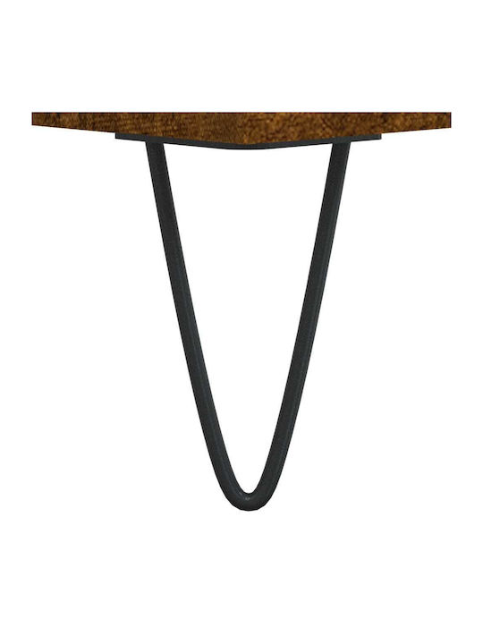 Wooden Bedside Tables 2pcs Καπνιστή Δρυς 40x40x50cm