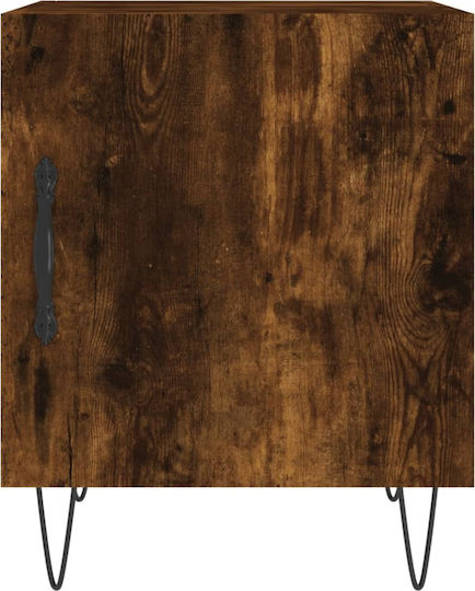 Комоди Дървени Опушен дъб 2бр 40x40x50см